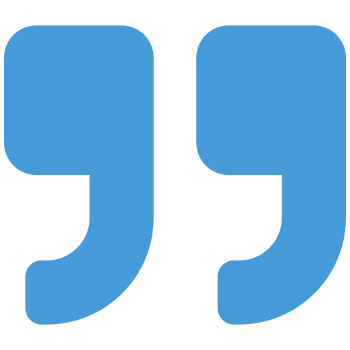 guillemets bleu clair