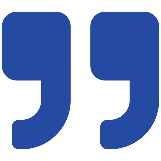 guillemets bleu foncé